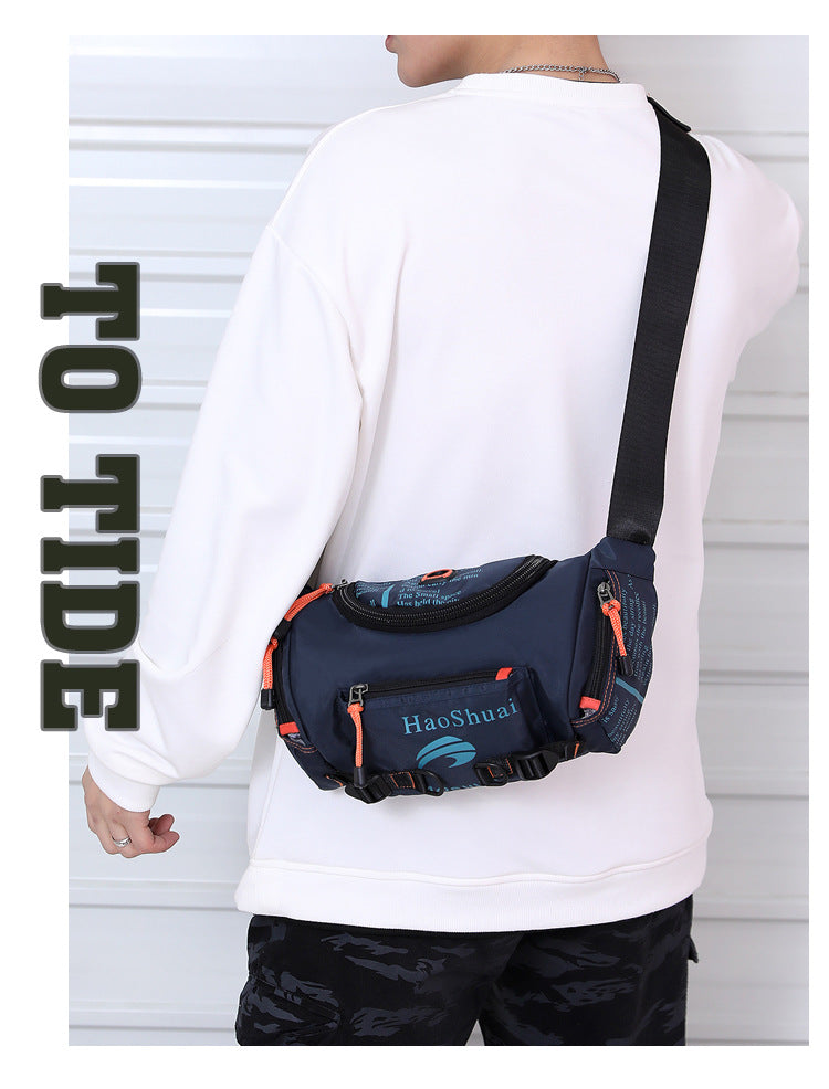 New Multifunctional Outdoor Waist Bag Sports Men's Shoulder Crossbody Bag Waterproof Chest Bag Cycling Climbing Large Capacity Waist Bag