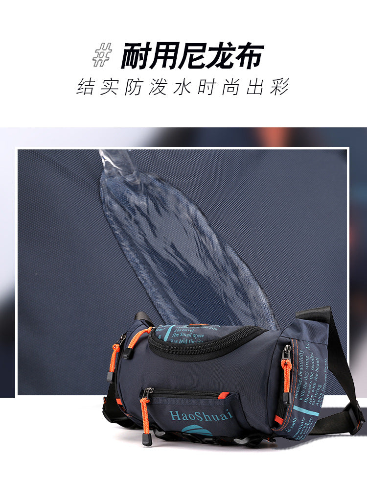New Multifunctional Outdoor Waist Bag Sports Men's Shoulder Crossbody Bag Waterproof Chest Bag Cycling Climbing Large Capacity Waist Bag