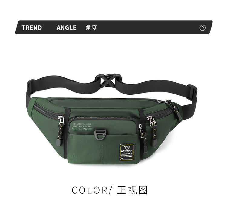 Wholesale New Fashion Chest Bag Outdoor Sports Waist Bag Mobile Phone Bag Men's Casual Crossbody Bag Cashier Bag Simple Backpack