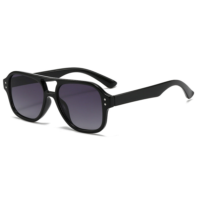 New European and American Ins Internet Celebrity Sunglasses Men's Cross-border Punk Trendy Show Sunglasses Double-beam Sunglasses Women's High-end Sense