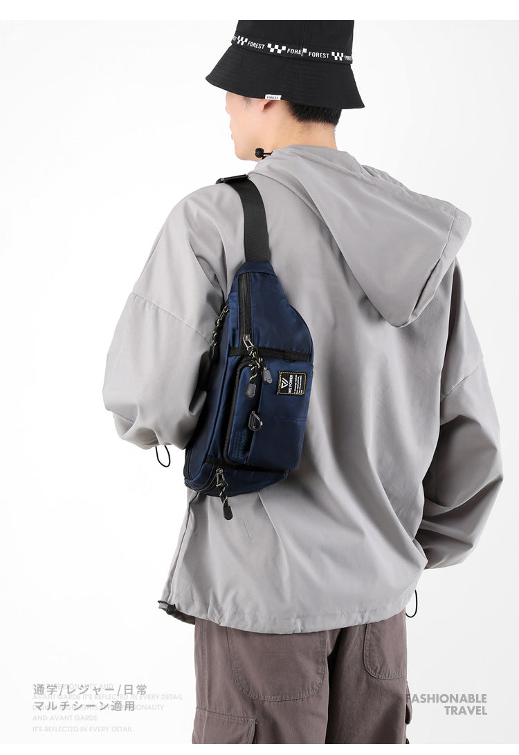 Wholesale New Fashion Chest Bag Outdoor Sports Waist Bag Mobile Phone Bag Men's Casual Crossbody Bag Cashier Bag Simple Backpack