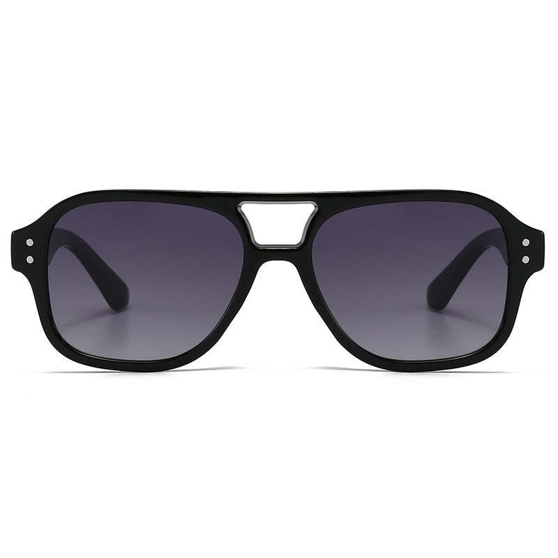 New European and American Ins Internet Celebrity Sunglasses Men's Cross-border Punk Trendy Show Sunglasses Double-beam Sunglasses Women's High-end Sense
