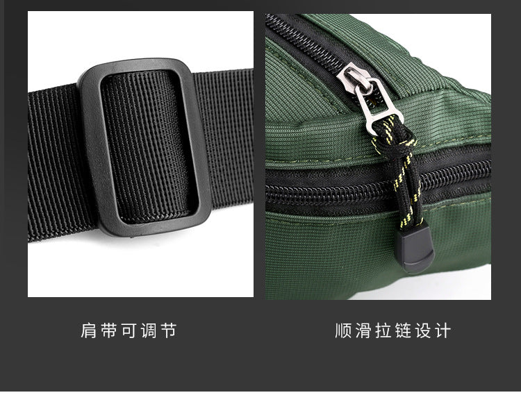 Wholesale New Fashion Chest Bag Outdoor Sports Waist Bag Mobile Phone Bag Men's Casual Crossbody Bag Cashier Bag Simple Backpack