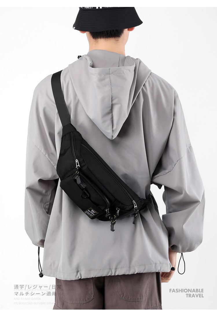 Wholesale New Fashion Chest Bag Outdoor Sports Waist Bag Mobile Phone Bag Men's Casual Crossbody Bag Cashier Bag Simple Backpack