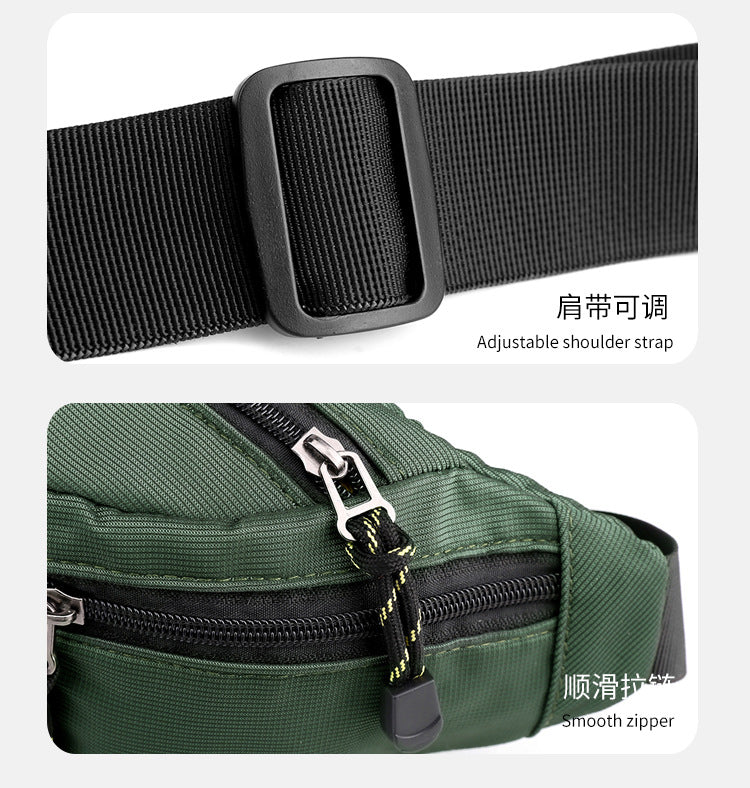 Wholesale New Fashion Chest Bag Outdoor Sports Waist Bag Mobile Phone Bag Men's Casual Crossbody Bag Cashier Bag Simple Backpack
