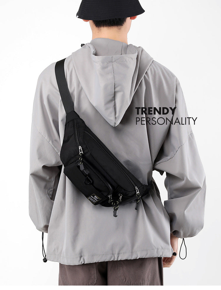 Wholesale New Fashion Chest Bag Outdoor Sports Waist Bag Mobile Phone Bag Men's Casual Crossbody Bag Cashier Bag Simple Backpack