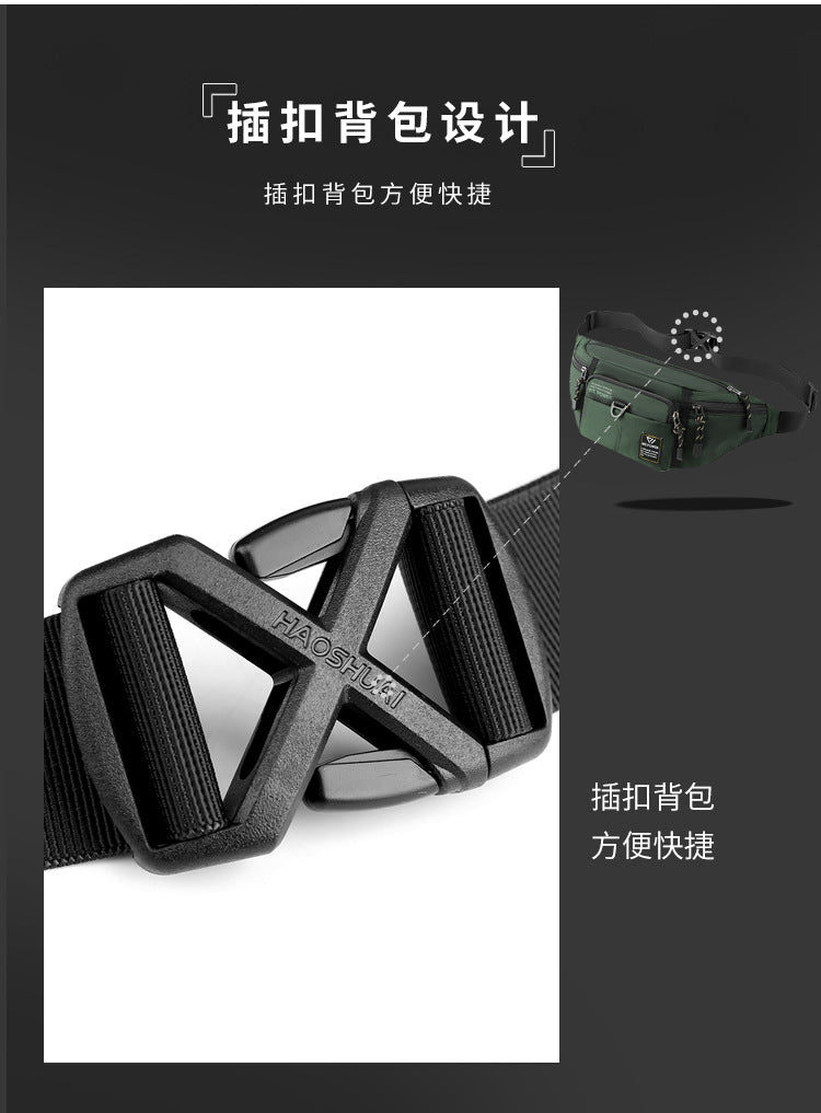 Wholesale New Fashion Chest Bag Outdoor Sports Waist Bag Mobile Phone Bag Men's Casual Crossbody Bag Cashier Bag Simple Backpack