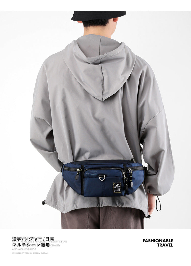 Wholesale New Fashion Chest Bag Outdoor Sports Waist Bag Mobile Phone Bag Men's Casual Crossbody Bag Cashier Bag Simple Backpack