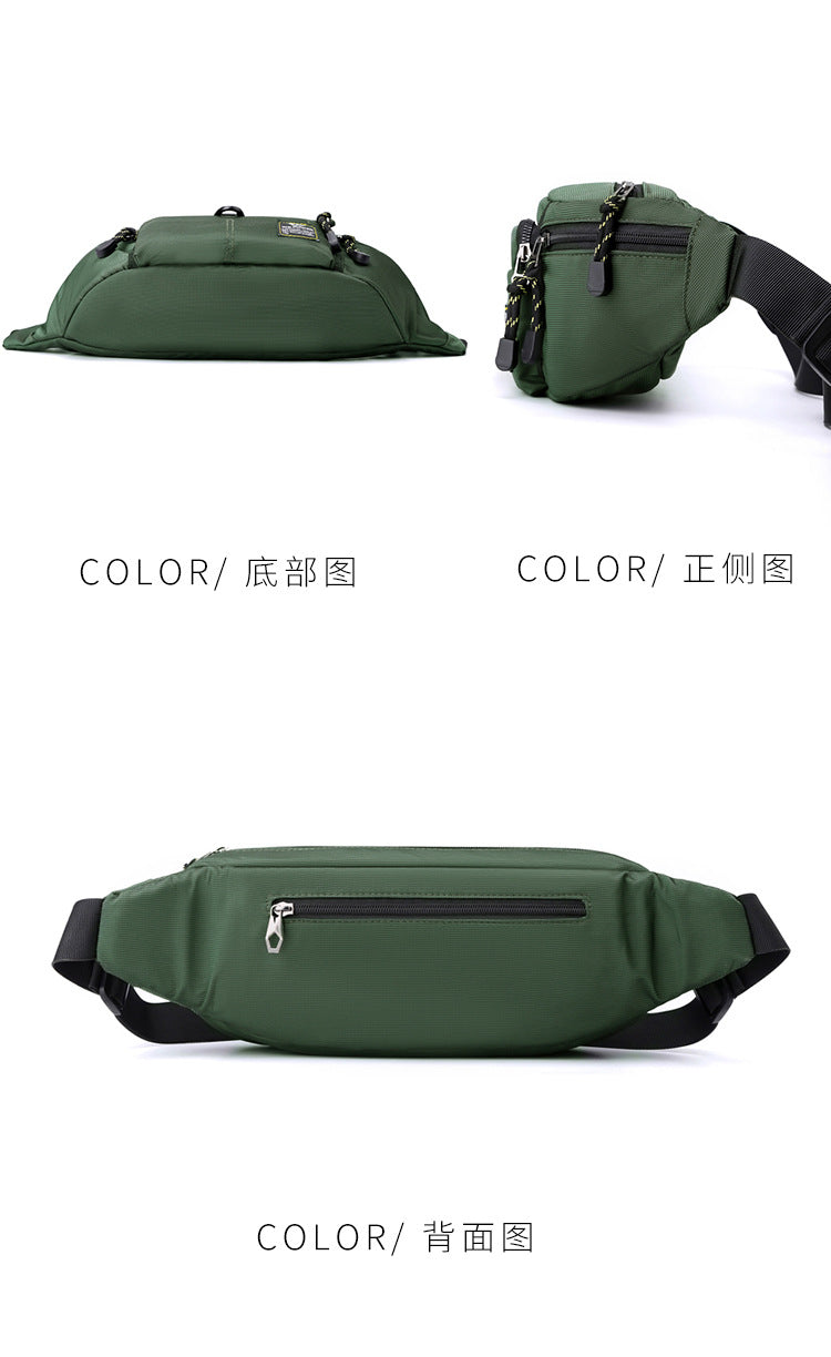 Wholesale New Fashion Chest Bag Outdoor Sports Waist Bag Mobile Phone Bag Men's Casual Crossbody Bag Cashier Bag Simple Backpack