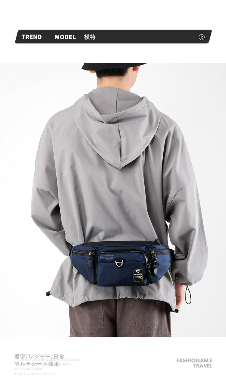 Wholesale New Fashion Chest Bag Outdoor Sports Waist Bag Mobile Phone Bag Men's Casual Crossbody Bag Cashier Bag Simple Backpack