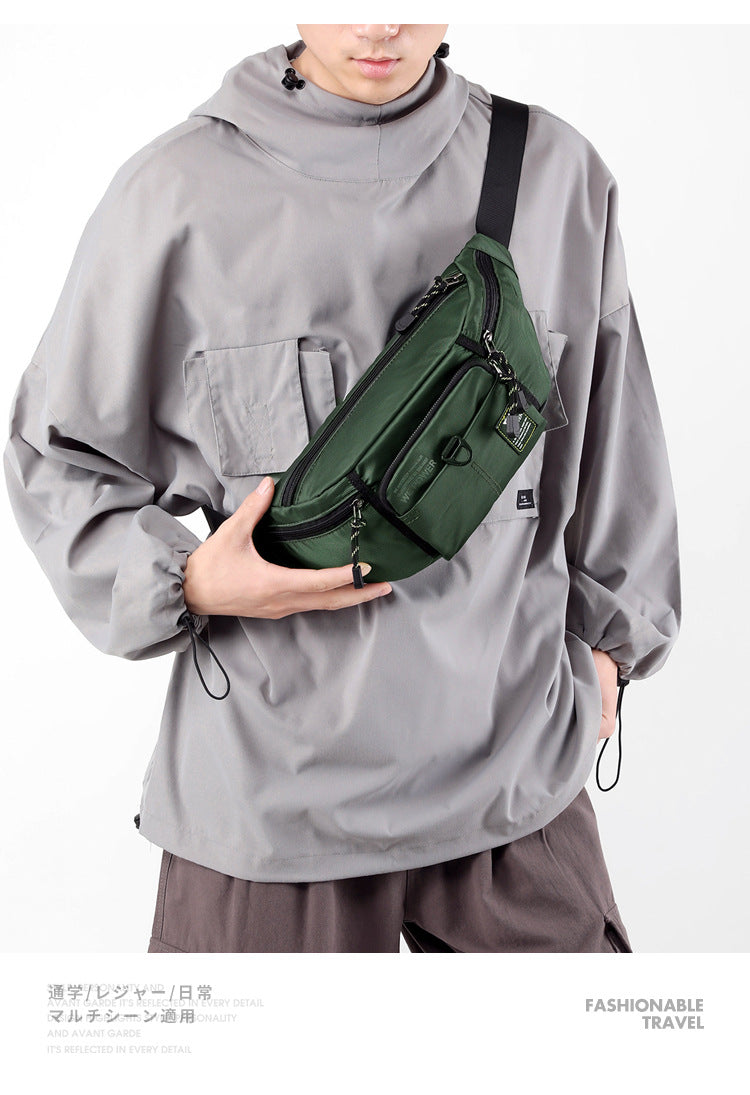 Wholesale New Fashion Chest Bag Outdoor Sports Waist Bag Mobile Phone Bag Men's Casual Crossbody Bag Cashier Bag Simple Backpack