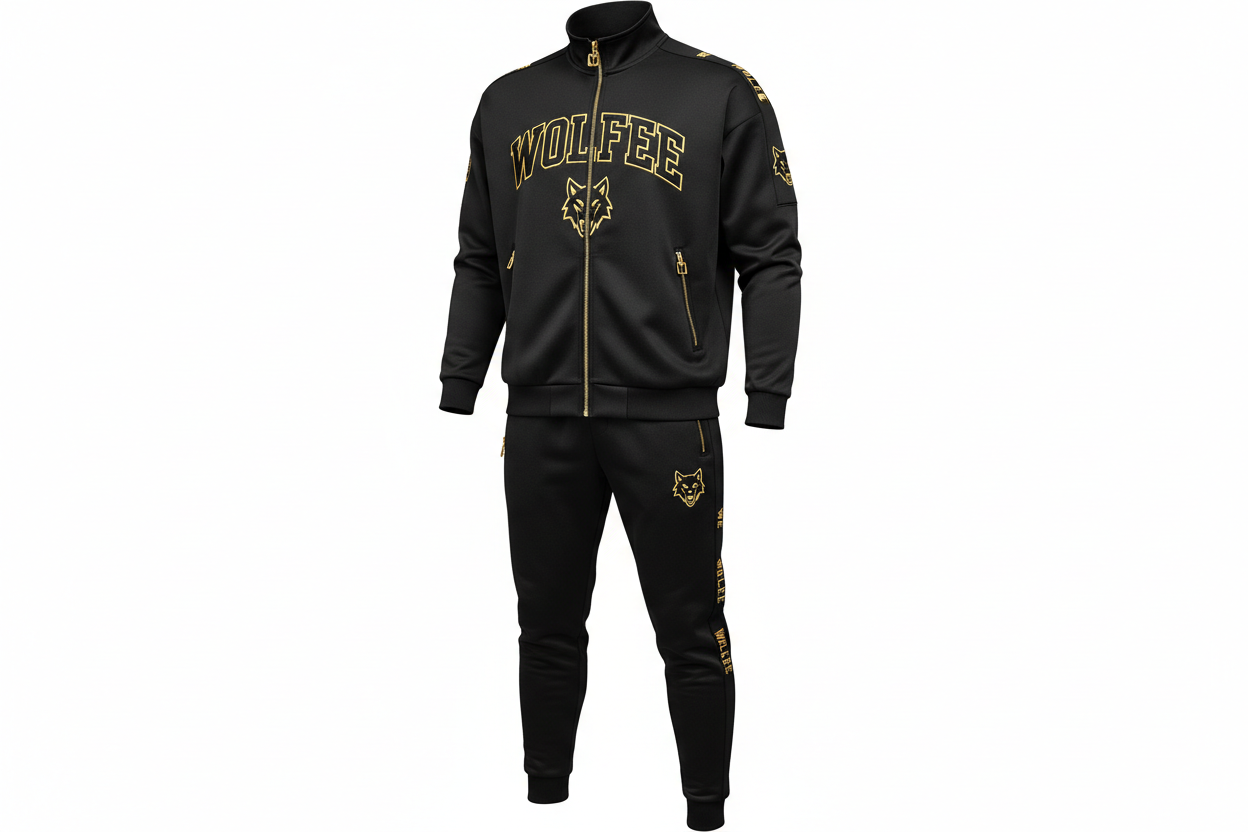 Wolflee Premium Gold Tracksuit